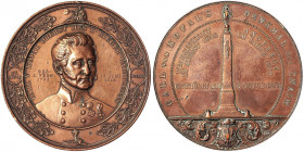 Austria. Austria Franz Joseph I (1848-1916) Medal 1853 Unveiling of the monumentf. Kopal in Znojmo, Opus: A.Hartig, Ø 64 mm. Ae. 114.00 g. SS-