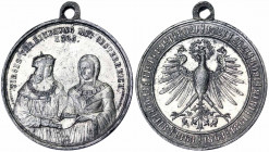Austria. Austria Franz Joseph I (1848-1916) Medal 1863 500th anniversary Tyrol to Austrian Empire. Ø 37 mm. Zn. 19.65 g. SS+