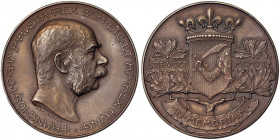 Austria. Austria Franz Joseph I (1848-1916) Medal 1908 Bosnia-Herzegovina Commemorative Medal, Ø 36 mm. Ae. 23.80 g. STGL