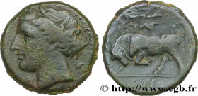 SICILY - SYRACUSE
Type : Litra 
Date : c. 275 - 269/265 AC. 
Mint name / Town : Syracuse, Sicile 
Metal : bronze 
Diameter : 19  mm
Orientation dies :...