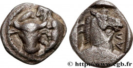 THESSALY - LARISSA
Type : Obole 
Date : c. 460-440 AC. 
Mint name / Town : Larissa, Thessalie 
Metal : silver 
Diameter : 10,5  mm
Orientation dies : ...