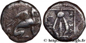 IONIA - TEOS
Type : Obole 
Date : c. 520-490 AC 
Mint name / Town : Téos, Ionie 
Metal : silver 
Diameter : 10  mm
Orientation dies : 3  h.
Weight : 1...