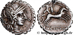 COSCONIA
Type : Denier serratus 
Date : 118 AC. 
Mint name / Town : Narbonne 
Metal : silver 
Millesimal fineness : 950  ‰
Diameter : 17,5  mm
Orienta...