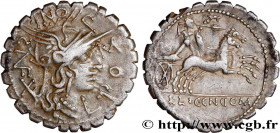 POMPONIA
Type : Denier serratus 
Date : 118 AC. 
Mint name / Town : Narbonne 
Metal : silver 
Millesimal fineness : 950  ‰
Diameter : 20  mm
Orientati...