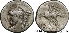QUINCTIA
Type : Denier 
Date : 112-111 AC. 
Mint name / Town : Rome 
Metal : silver 
Millesimal fineness : 950  ‰
Diameter : 18,5  mm
Orientation dies...