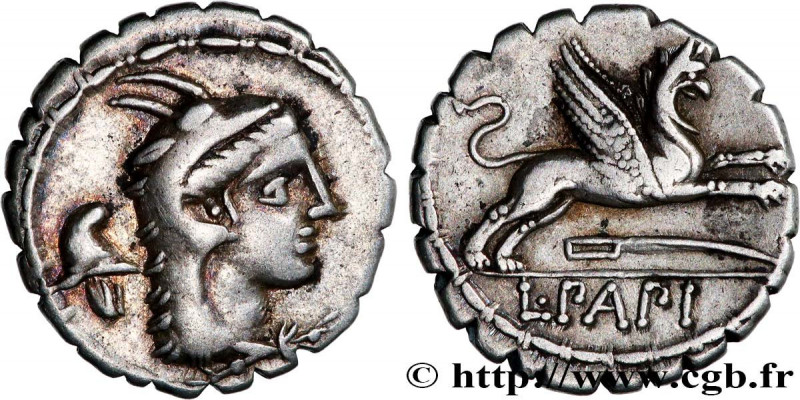 PAPIA
Type : Denier serratus 
Date : 79 AC. 
Mint name / Town : Rome 
Metal : si...