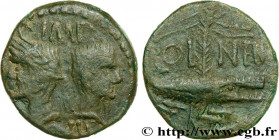 AUGUSTUS and AGRIPPA
Type : Dupondius 
Date : c. 20-14 AC. 
Mint name / Town : Nîmes, Gaule 
Metal : copper 
Diameter : 26,5  mm
Orientation dies : 9 ...