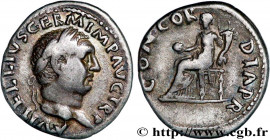 VITELLIUS
Type : Denier 
Date : mai - juillet 
Date : 69 
Mint name / Town : Rome 
Metal : silver 
Millesimal fineness : 800  ‰
Diameter : 19,5  mm
Or...