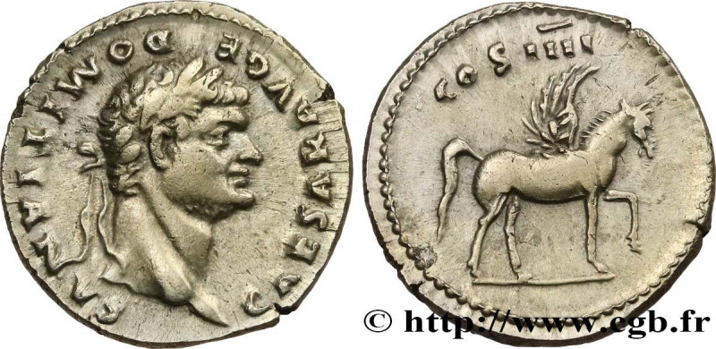 DOMITIANUS
Type : Denier 
Date : 76  
Mint name / Town : Rome 
Metal : silver 
M...