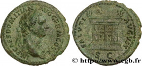 DOMITIANUS
Type : As 
Date : 84 
Mint name / Town : Rome 
Metal : copper 
Diameter : 27,5  mm
Orientation dies : 7  h.
Weight : 9,06  g.
Rarity : R1 
...