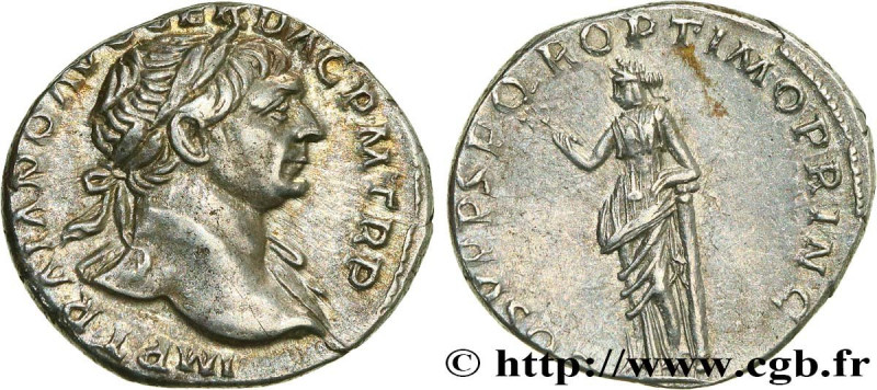 TRAJANUS
Type : Denier 
Date : 109 
Mint name / Town : Rome 
Metal : silver 
Mil...