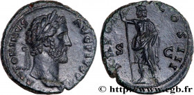 ANTONINUS PIUS
Type : As 
Date : 140-144 
Mint name / Town : Rome 
Metal : copper 
Diameter : 26  mm
Orientation dies : 11  h.
Weight : 10,76  g.
Rari...