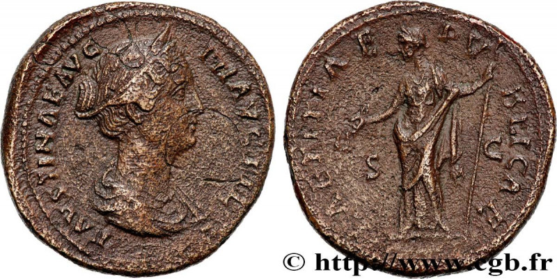FAUSTINA MINOR
Type : Sesterce 
Date : 148-152 
Mint name / Town : Rome 
Metal :...