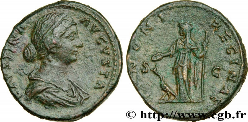 FAUSTINA MINOR
Type : Sesterce 
Date : 156-161 
Mint name / Town : Rome 
Metal :...