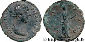 FAUSTINA MINOR
Type : As 
Date : 154-156 
Mint name / Town : Rome 
Metal : copper 
Diameter : 27,5  mm
Orientation dies : 6  h.
Weight : 9,73  g.
Rari...