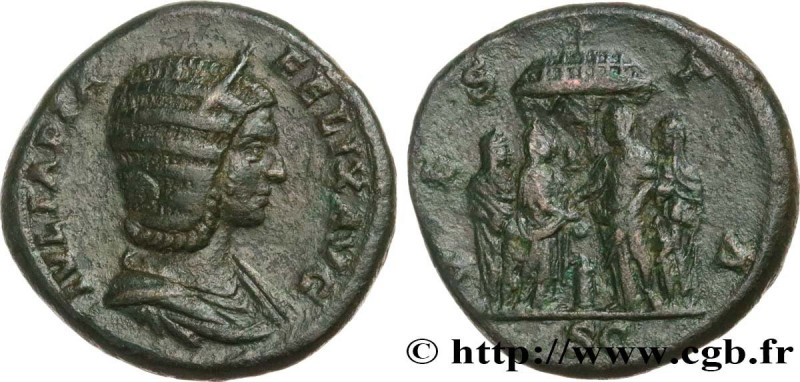 JULIA DOMNA
Type : As 
Date : 214 
Mint name / Town : Rome 
Metal : copper 
Diam...
