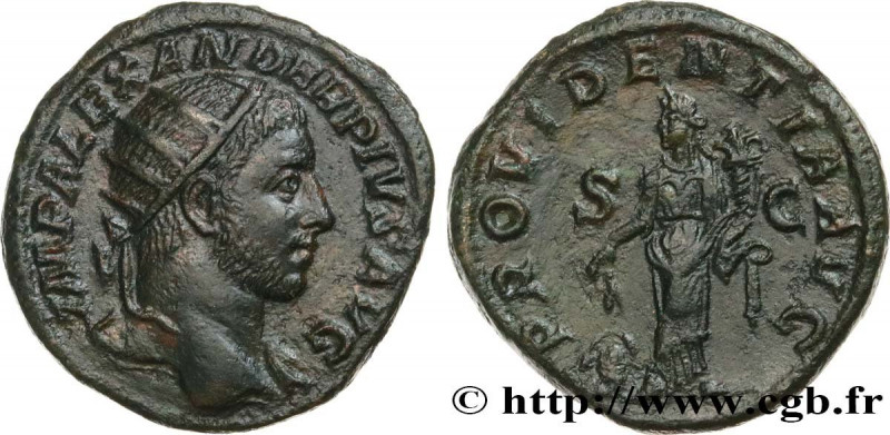 SEVERUS ALEXANDER 
Type : Dupondius 
Date : 232 
Mint name / Town : Rome 
Metal ...