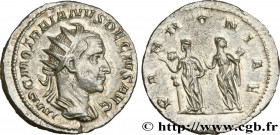 TRAJAN DECIUS
Type : Antoninien 
Date : 250 
Mint name / Town : Rome 
Metal : billon 
Millesimal fineness : 400  ‰
Diameter : 22  mm
Orientation dies ...