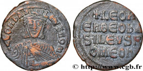 LEO VI THE WISE
Type : Follis 
Date : 886 
Mint name / Town : Constantinople 
Metal : copper 
Diameter : 24  mm
Orientation dies : 6  h.
Weight : 6,56...
