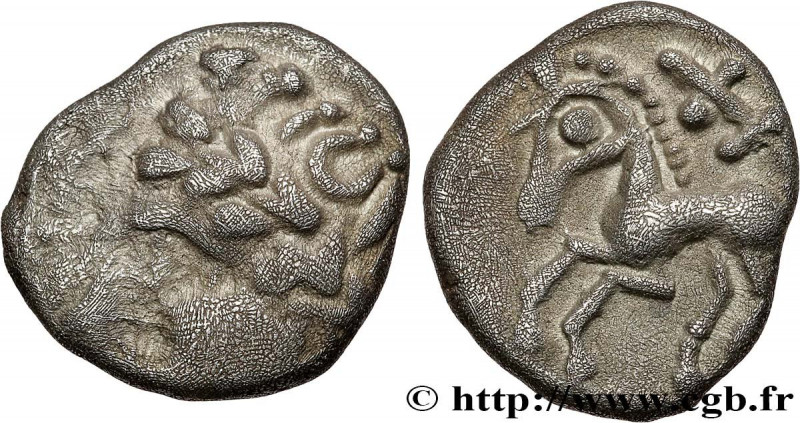 GALLIA - ALLOBROGES (Dauphiné area)
Type : Denier au cheval galopant et au “cadu...