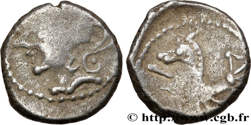 GALLIA - ALLOBROGES (Dauphiné area)
Type : Denier à l’hippocampe, tête à gauche ...