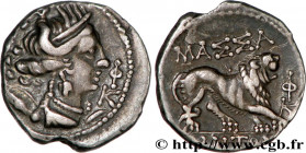 MASSALIA - MARSEILLE
Type : “Drachme légère” ou tétrobole 
Date : c. 150-130 AC. 
Mint name / Town : Marseille (13) 
Metal : silver 
Diameter : 15,5  ...