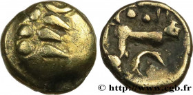 GALLIA BELGICA - REMI (Area of Reims)
Type : Quart de statère “aux segments de cercles” 
Date : c. 80-50 AC. 
Mint name / Town : Reims (51) 
Metal : e...