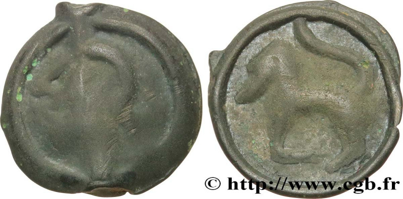 GALLIA BELGICA - SEQUANI (Area of Besançon)
Type : PC 08.09 manque - Potin au ch...