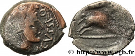 TURONES (Area of Touraine)
Type : Bronze AGVSSROS au sanglier 
Date : c. 80-50 AC. 
Metal : bronze 
Diameter : 15  mm
Orientation dies : 12  h.
Weight...