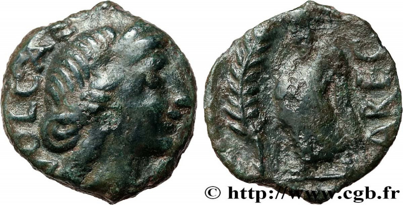 GALLIA - VOLCÆ ARECOMICI (Area of Nîmes)
Type : Bronze au Démos, VOLCAE AREC 
Da...