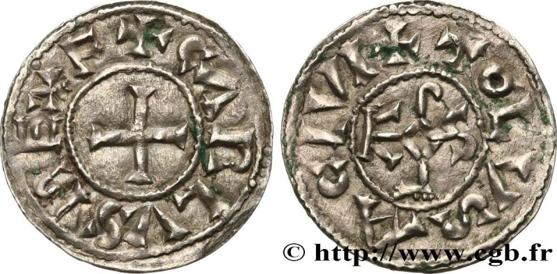 CHARLES II LE CHAUVE / THE BALD
Type : Denier 
Date : 840-855 
Mint name / Town ...