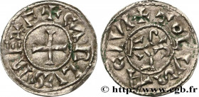 CHARLES II LE CHAUVE / THE BALD
Type : Denier 
Date : 840-855 
Mint name / Town : Toulouse 
Metal : silver 
Diameter : 21,5  mm
Orientation dies : 7  ...