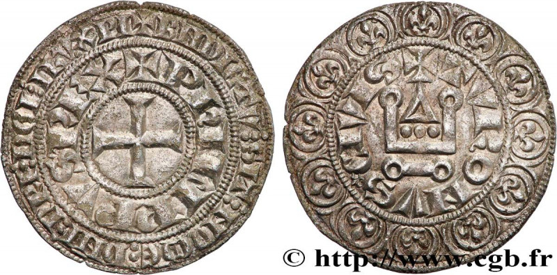 PHILIP IV "THE FAIR"
Type : Gros tournois à l'O rond 
Date : c. 1290-1295 
Date ...