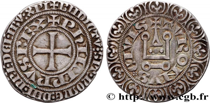 PHILIP IV "THE FAIR"
Type : Gros tournois à l'O rond 
Date : c. 1303-1306 
Date ...