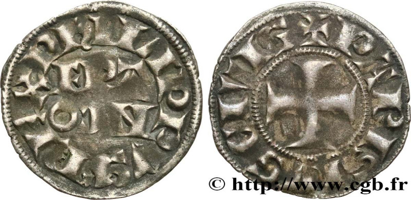 PHILIP IV "THE FAIR"
Type : Denier parisis à l'O rond 
Date : n.d. 
Mint name / ...