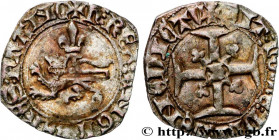 HENRY V OF LANCASTER
Type : Double tournois ou niquet dit "Léopard" 
Date : 30/11/1421 
Mint name / Town : Rouen 
Metal : billon 
Millesimal fineness ...
