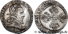 HENRY III
Type : Franc au col plat 
Date : 1579 
Mint name / Town : Amiens 
Quantity minted : 52377 
Metal : silver 
Millesimal fineness : 833  ‰
Diam...