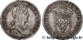 LOUIS XIV "THE SUN KING"
Type : Écu à la mèche longue 
Date : 1653 
Mint name / Town : Paris 
Quantity minted : 657840 
Metal : silver 
Millesimal fin...