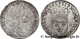 LOUIS XIV "THE SUN KING"
Type : Douzième d'écu au buste juvénile, 1er type 
Date : 1661 
Mint name / Town : Saint-André de Villeneuve-lès-Avignon 
Met...