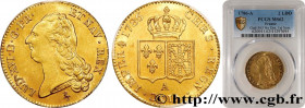 LOUIS XVI
Type : Double louis d'or dit "aux écus accolés" 
Date : 1786 
Mint name / Town : Paris 
Quantity minted : 2641702 
Metal : gold 
Millesimal ...