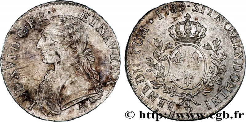 LOUIS XVI
Type : Écu dit "aux branches d'olivier" 
Date : 1789 
Mint name / Town...
