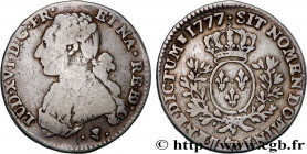 LOUIS XVI
Type : Cinquième d'écu dit "aux branches d'olivier" de Béarn 
Date : 1777 
Mint name / Town : Pau 
Quantity minted : 31605 
Metal : silver 
...