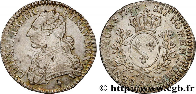LOUIS XVI
Type : Dixième d'écu dit "aux branches d'olivier" 
Date : 1778 
Mint n...