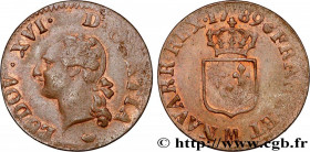 LOUIS XVI
Type : Liard dit "à l'écu" 
Date : 1789 
Mint name / Town : Toulouse 
Quantity minted : 157120 
Metal : copper 
Diameter : 22  mm
Orientatio...
