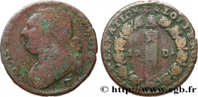 LOUIS XVI
Type : 12 deniers dit "au faisceau", type FRANÇOIS, légende fautée NATLON 
Date : 1792 
Mint name / Town : Nantes 
Metal : bell metal 
Diame...