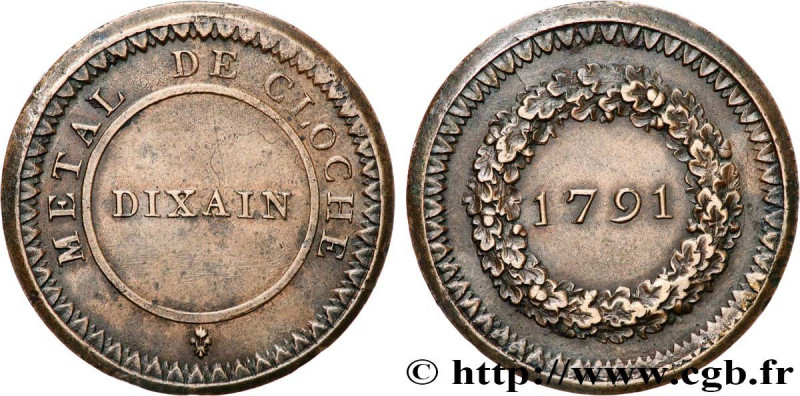 REVOLUTION COINAGE / CONFIANCE (MONNAIES DE…)
Type : Dixain de Rochon 
Date : 17...