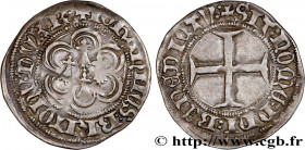 BRITTANY - DUCHY OF BRITTANY - JOHN V 
Type : Blanc dit “à l’hexalobe” 
Date : n.d. 
Mint name / Town : Rennes 
Metal : billon 
Diameter : 28  mm
Orie...