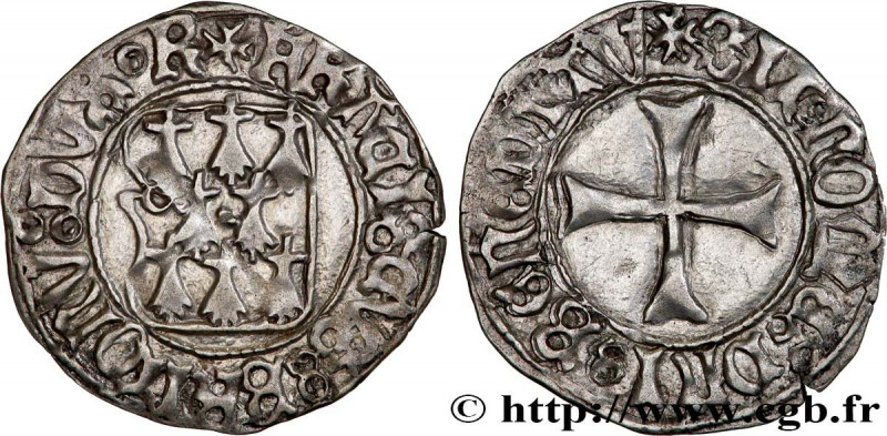 BRITTANY - DUCHY OF BRITTANY - FRANCIS II
Type : Blanc à la targe 
Date : c. 145...