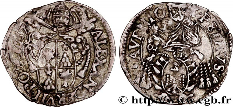 COMTAT-VENAISSIN - ALEXANDER VII (Fabio Chigi)
Type : Carlin 
Date : 1657 
Mint ...