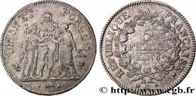 DIRECTOIRE
Type : 5 francs Union et Force, Union serré, avec glands intérieurs et gland extérieur 
Date : An 6/5 (1797-1798) 
Mint name / Town : Paris...